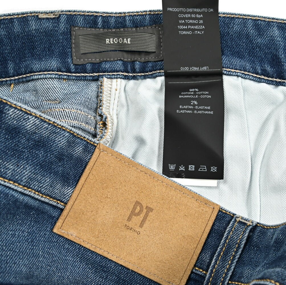 PT TORINO DENIM "REGGAE" ストレッチコットン テーパードジーンズ｜437259｜GUARDAROBA MILANO OFFICIAL STORE