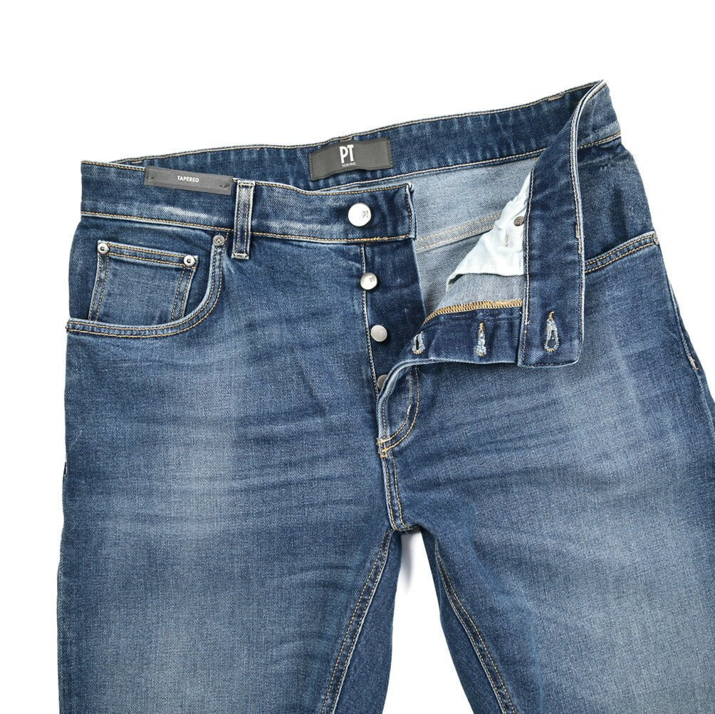 PT TORINO DENIM "REGGAE" ストレッチコットン テーパードジーンズ｜437259｜GUARDAROBA MILANO OFFICIAL STORE