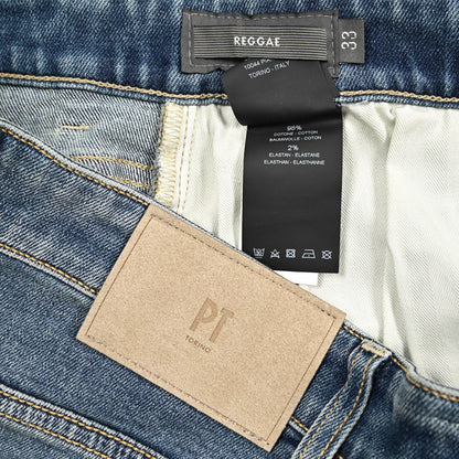 PT TORINO DENIM "REGGAE" ストレッチコットン テーパードジーンズ｜437261｜GUARDAROBA MILANO OFFICIAL STORE
