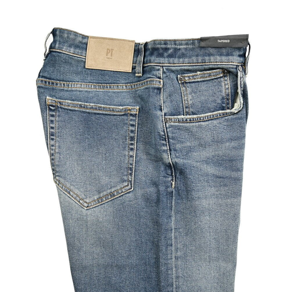 PT TORINO DENIM "REGGAE" ストレッチコットン テーパードジーンズ｜437261｜GUARDAROBA MILANO OFFICIAL STORE