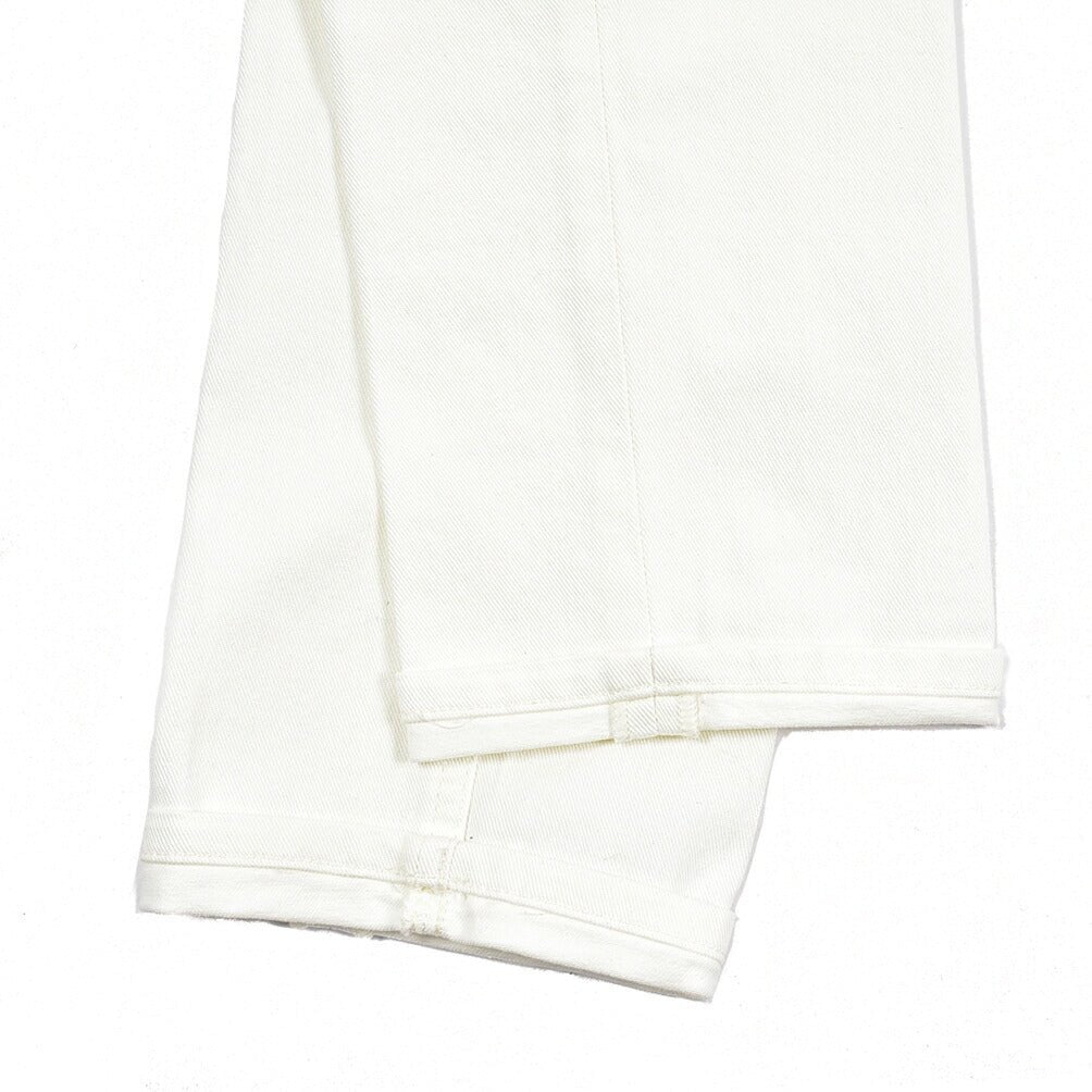 PT TORINO DENIM “REGGAE” ストレッチデニム テーパードジーンズ / ダメージ加工 ホワイト 32 | GUARDAROBA MILANO OFFICIAL STORE