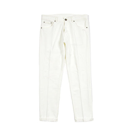 PT TORINO DENIM “REGGAE” ストレッチデニム テーパードジーンズ / ダメージ加工 ホワイト 32 | GUARDAROBA MILANO OFFICIAL STORE