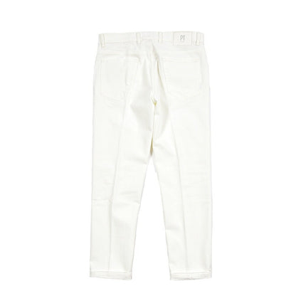 PT TORINO DENIM “REGGAE” ストレッチデニム テーパードジーンズ / ダメージ加工 ホワイト 32 | GUARDAROBA MILANO OFFICIAL STORE
