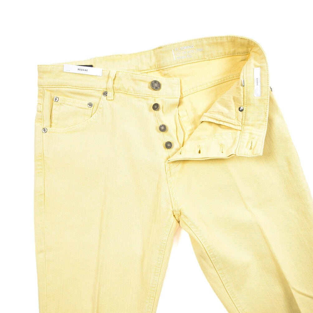 PT TORINO DENIM “REGGAE” ストレッチデニム テーパードジーンズ イエロー 30 | GUARDAROBA MILANO OFFICIAL STORE