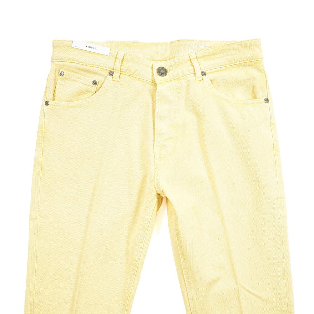 PT TORINO DENIM “REGGAE” ストレッチデニム テーパードジーンズ イエロー 30 | GUARDAROBA MILANO OFFICIAL STORE