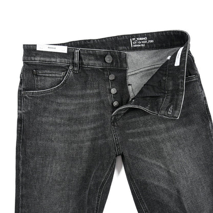 PT TORINO DENIM / "REGGAE" ストレッチデニム テーパードジーンズ ダークグレー 30 | GUARDAROBA MILANO OFFICIAL STORE