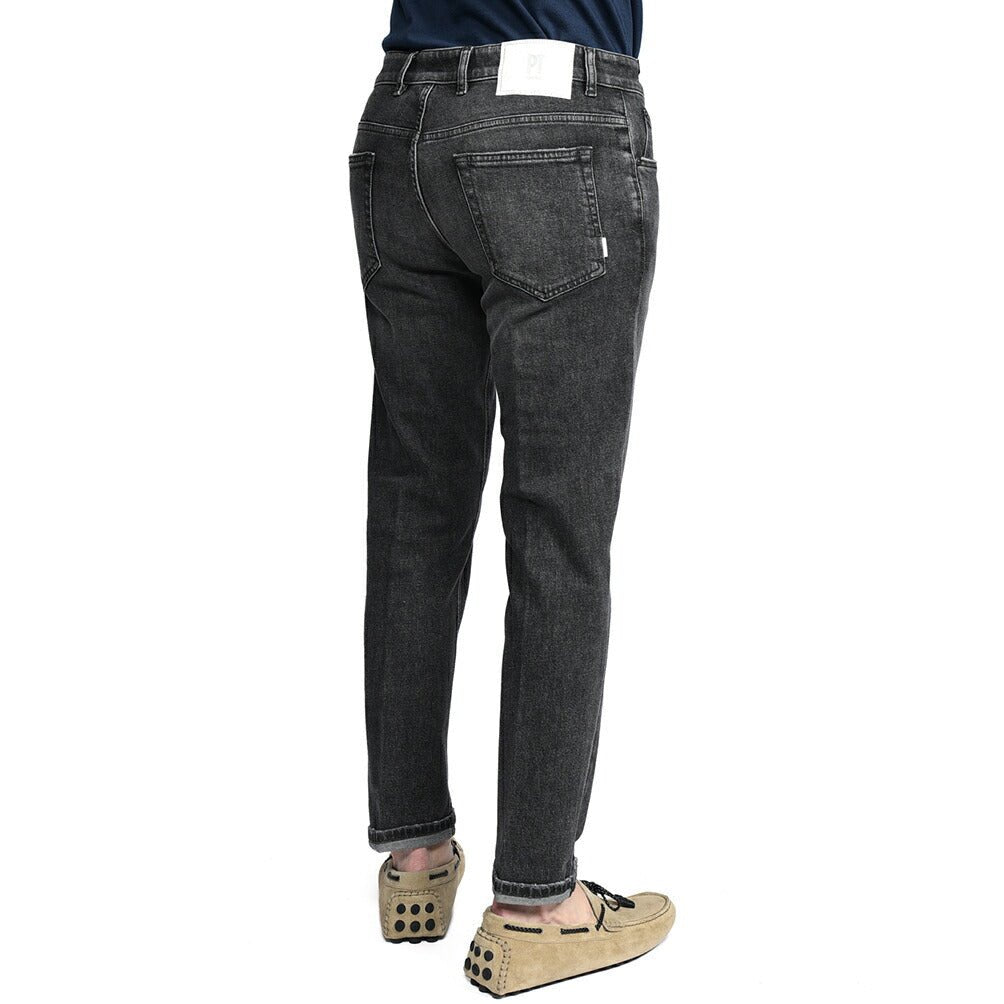 PT TORINO DENIM / "REGGAE" ストレッチデニム テーパードジーンズ ダークグレー 30 | GUARDAROBA MILANO OFFICIAL STORE
