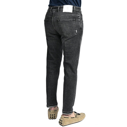 PT TORINO DENIM / "REGGAE" ストレッチデニム テーパードジーンズ ダークグレー 30 | GUARDAROBA MILANO OFFICIAL STORE