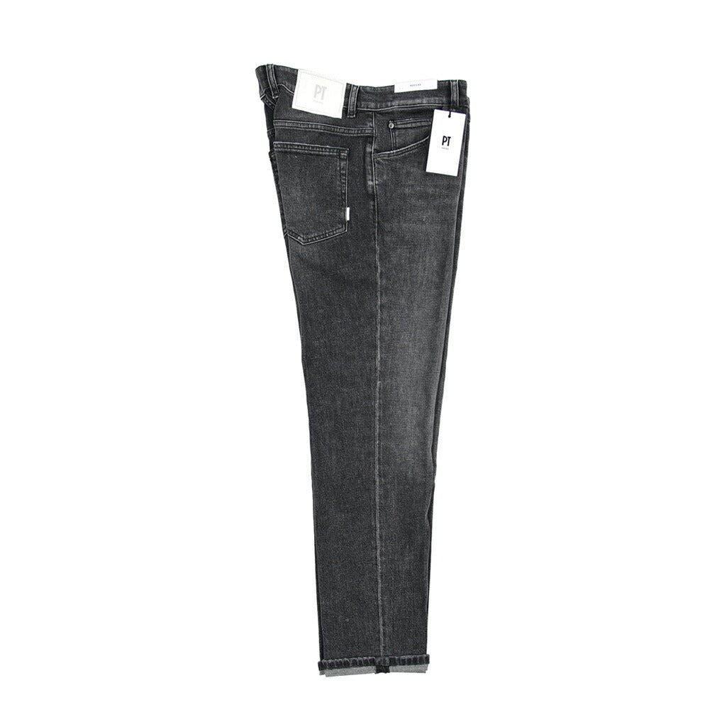 PT TORINO DENIM / "REGGAE" ストレッチデニム テーパードジーンズ ダークグレー 30 | GUARDAROBA MILANO OFFICIAL STORE