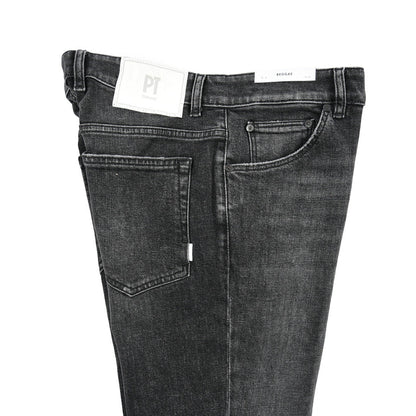 PT TORINO DENIM / "REGGAE" ストレッチデニム テーパードジーンズ ダークグレー 30 | GUARDAROBA MILANO OFFICIAL STORE