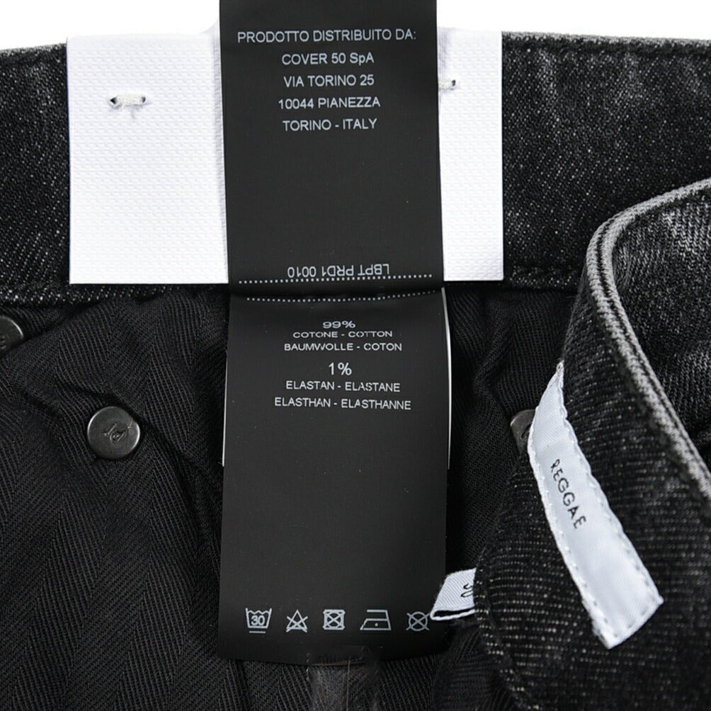 PT TORINO DENIM / "REGGAE" ストレッチデニム テーパードジーンズ ダークグレー 30 | GUARDAROBA MILANO OFFICIAL STORE