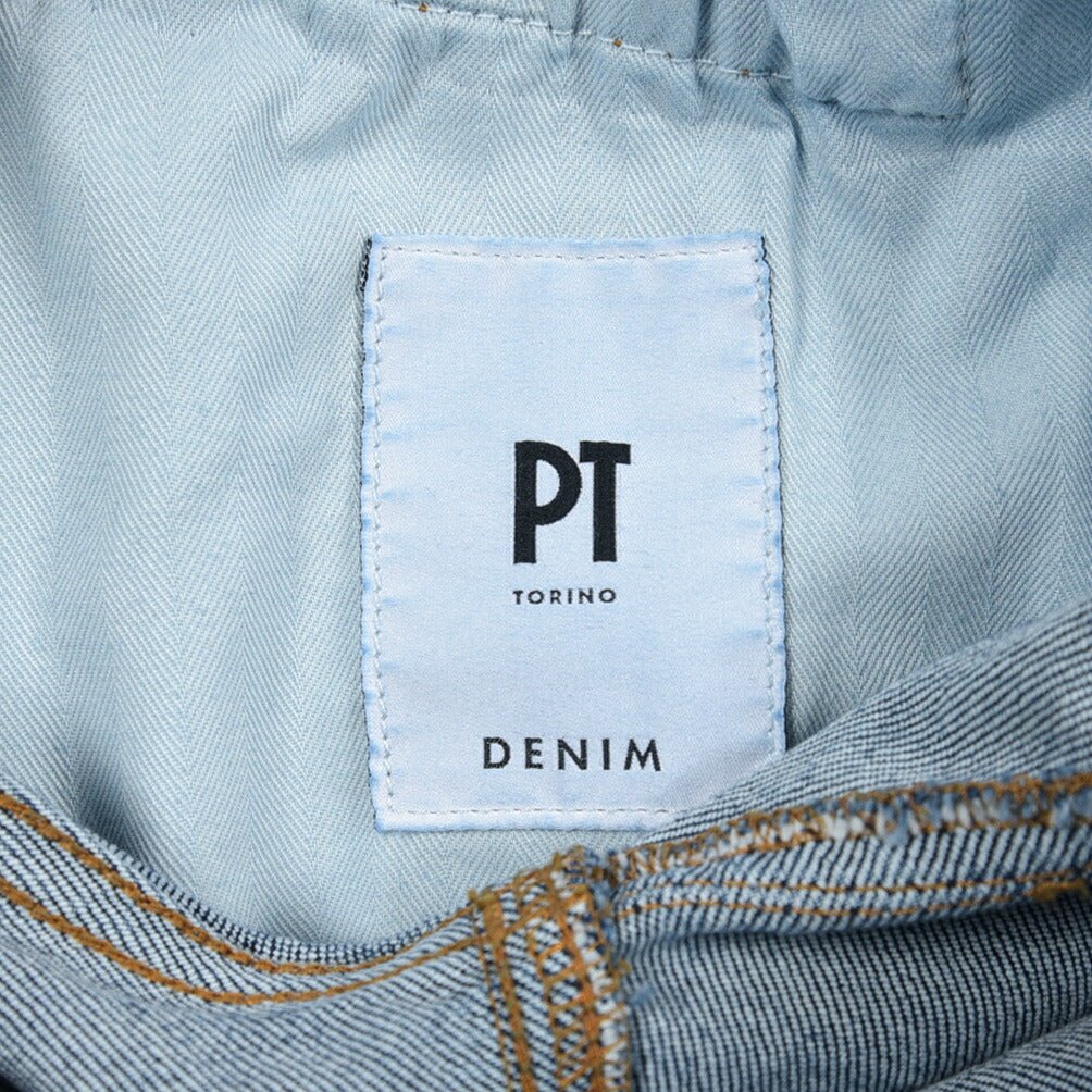 PT TORINO DENIM / "REGGAE" ストレッチデニム テーパードジーンズ ブルー 30 | GUARDAROBA MILANO OFFICIAL STORE