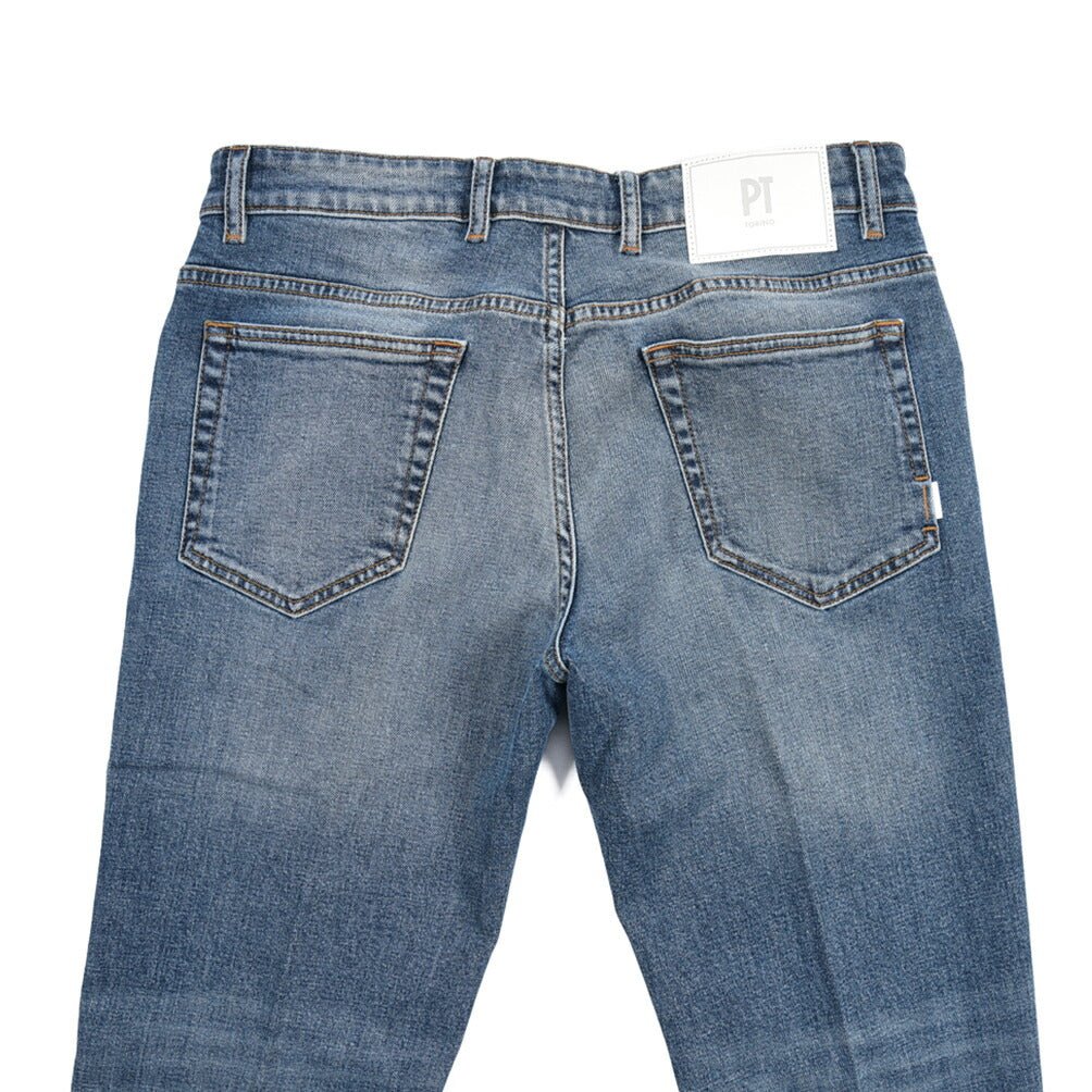 PT TORINO DENIM / "REGGAE" ストレッチデニム テーパードジーンズ ブルー 30 | GUARDAROBA MILANO OFFICIAL STORE
