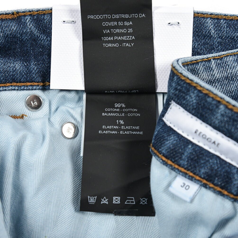 PT TORINO DENIM / "REGGAE" ストレッチデニム テーパードジーンズ ブルー 30 | GUARDAROBA MILANO OFFICIAL STORE