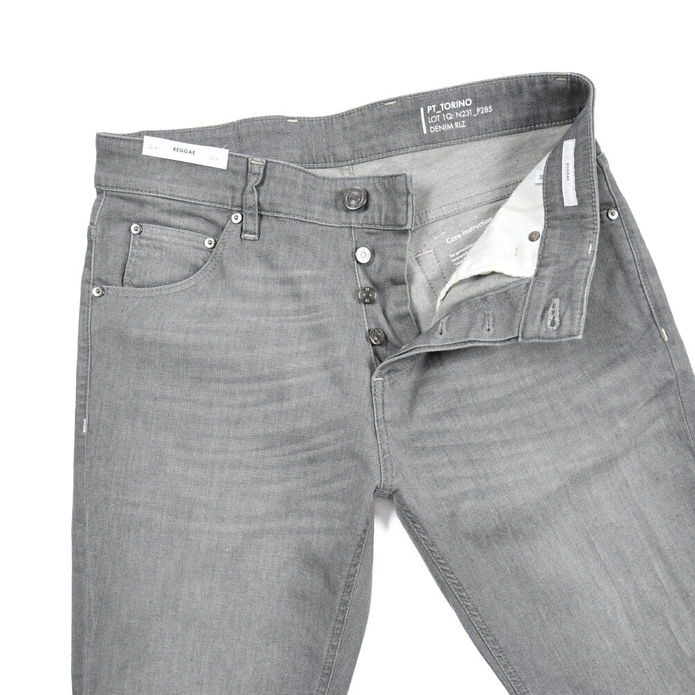 PT TORINO DENIM "REGGAE" ストレッチデニム テーパードジーンズ グレー 30 | GUARDAROBA MILANO OFFICIAL STORE