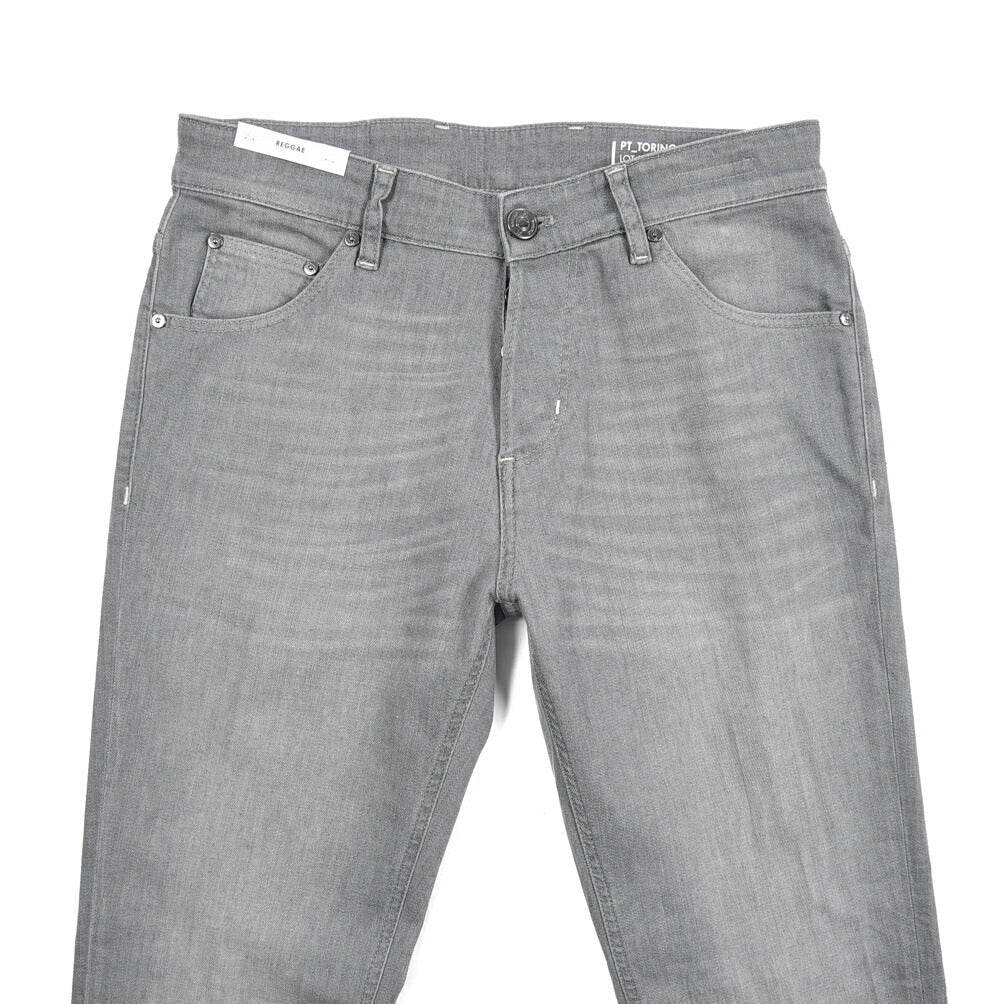 PT TORINO DENIM "REGGAE" ストレッチデニム テーパードジーンズ グレー 30 | GUARDAROBA MILANO OFFICIAL STORE