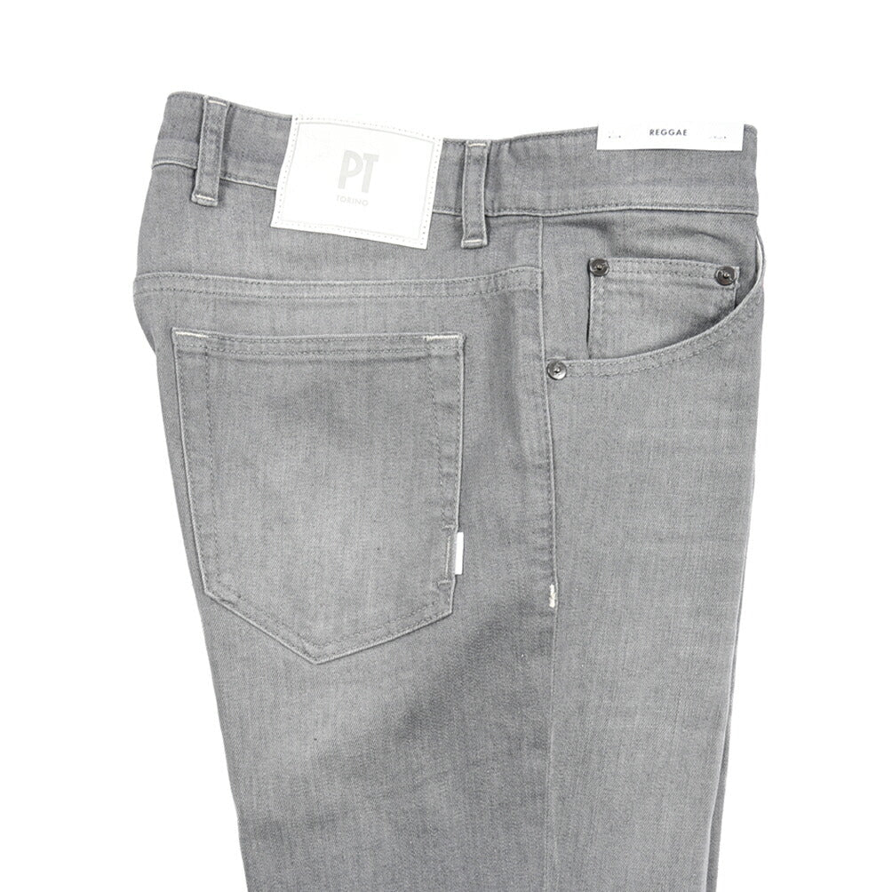 PT TORINO DENIM "REGGAE" ストレッチデニム テーパードジーンズ グレー 30 | GUARDAROBA MILANO OFFICIAL STORE