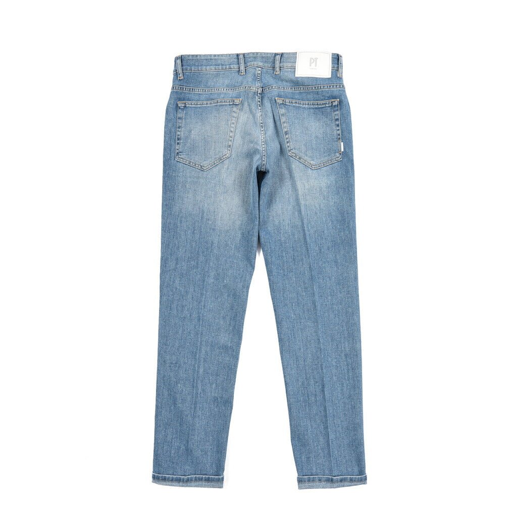 PT TORINO DENIM "REGGAE" ストレッチデニム テーパードジーンズ ライトブルー 30 | GUARDAROBA MILANO OFFICIAL STORE