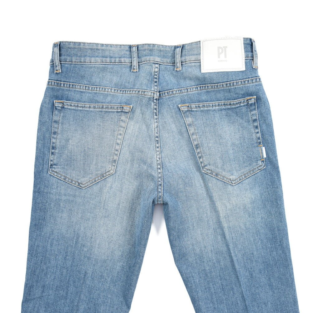 PT TORINO DENIM "REGGAE" ストレッチデニム テーパードジーンズ ライトブルー 30 | GUARDAROBA MILANO OFFICIAL STORE