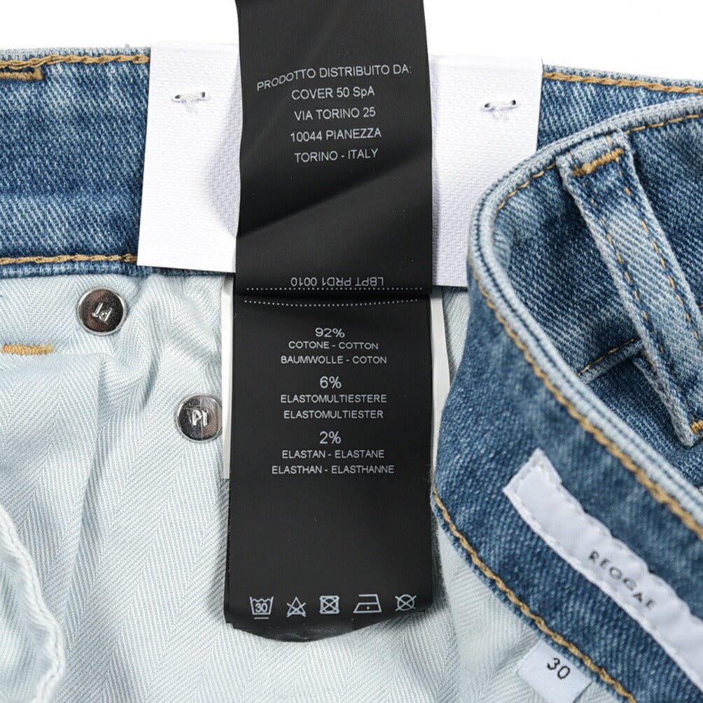 PT TORINO DENIM "REGGAE" ストレッチデニム テーパードジーンズ ライトブルー 30 | GUARDAROBA MILANO OFFICIAL STORE