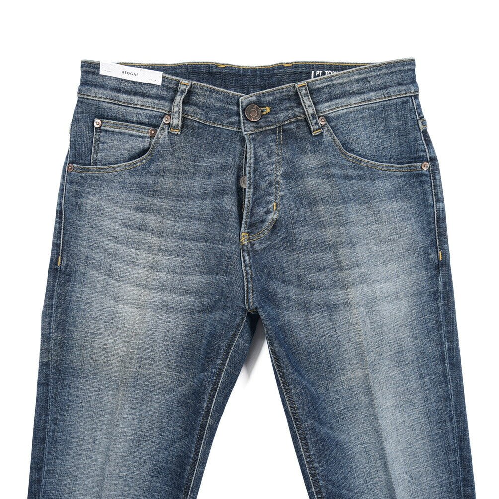 PT TORINO DENIM / "REGGAE" ストレッチデニム テーパードジーンズ ブルー 29 | GUARDAROBA MILANO OFFICIAL STORE