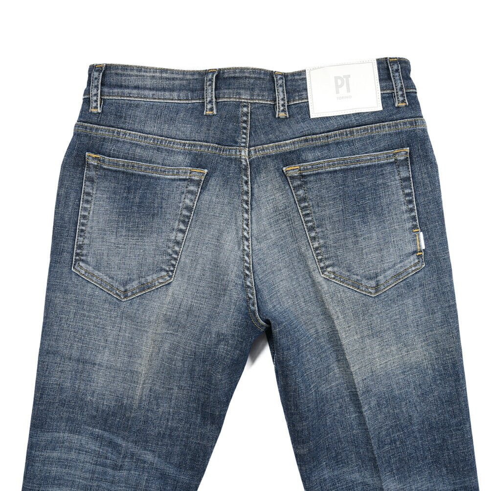 PT TORINO DENIM / "REGGAE" ストレッチデニム テーパードジーンズ ブルー 29 | GUARDAROBA MILANO OFFICIAL STORE