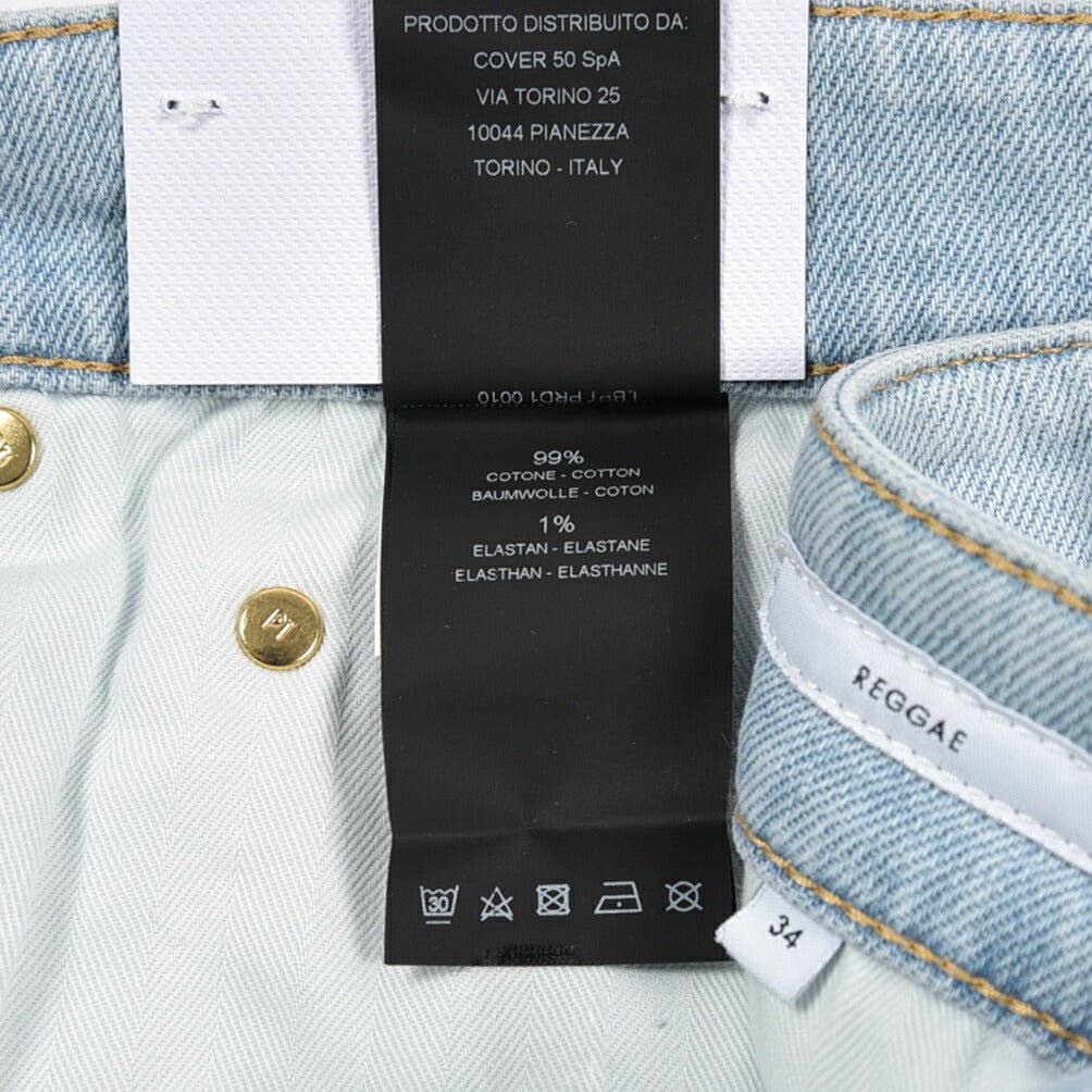 PT TORINO DENIM / "REGGAE" ストレッチデニム テーパードジーンズ ライトブルー 34 | GUARDAROBA MILANO OFFICIAL STORE