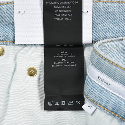 PT TORINO DENIM / "REGGAE" ストレッチデニム テーパードジーンズ ライトブルー 34 | GUARDAROBA MILANO OFFICIAL STORE