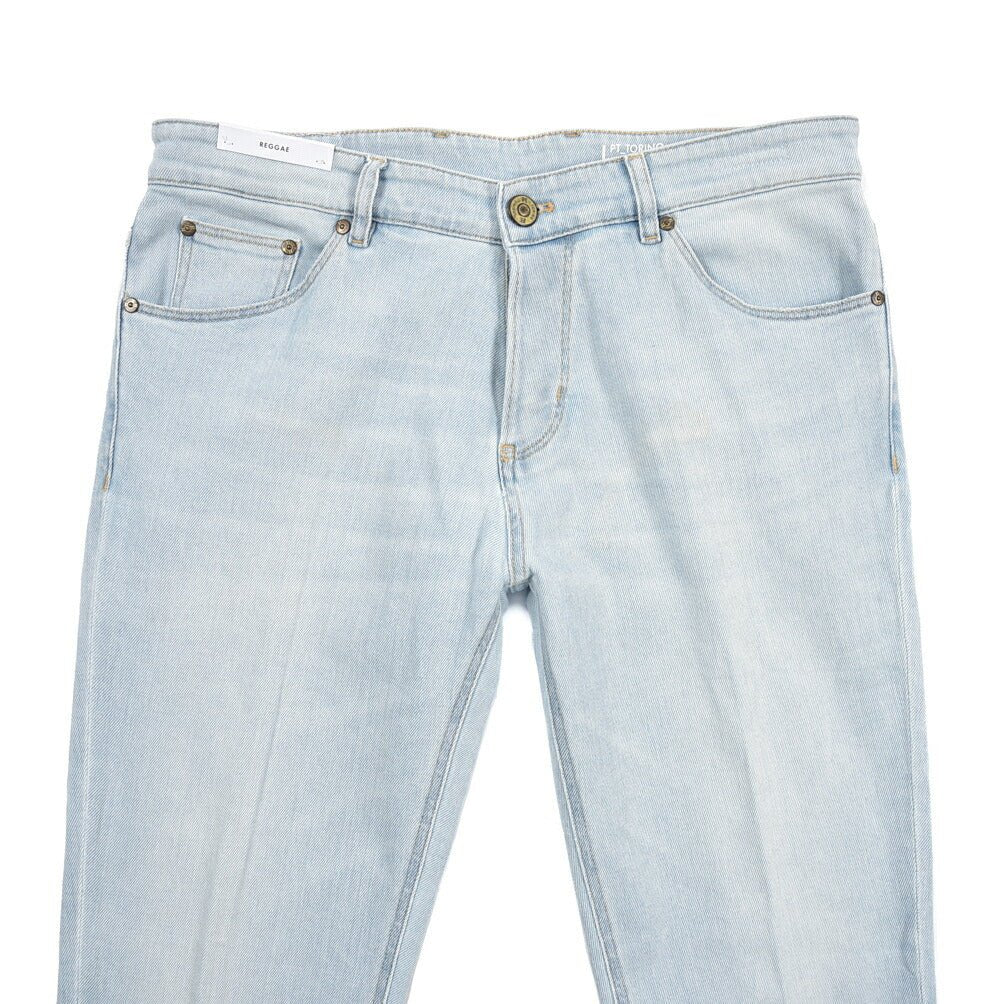 PT TORINO DENIM / "REGGAE" ストレッチデニム テーパードジーンズ ライトブルー 34 | GUARDAROBA MILANO OFFICIAL STORE