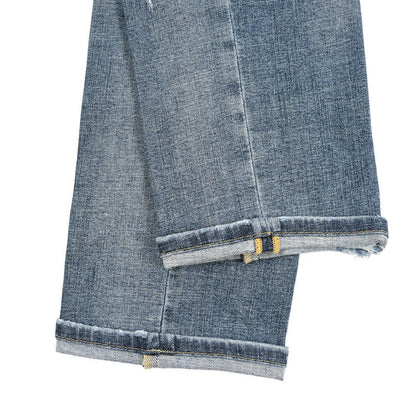 PT TORINO DENIM / "REGGAE" ストレッチデニム テーパードジーンズ / ダメージ加工 ブルー 32 | GUARDAROBA MILANO OFFICIAL STORE