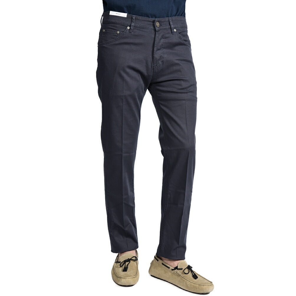 PT TORINO DENIM "REGGAE" リヨセル混コットン ストレッチテーパードパンツ ネイビー(0340) 31 | GUARDAROBA MILANO OFFICIAL STORE