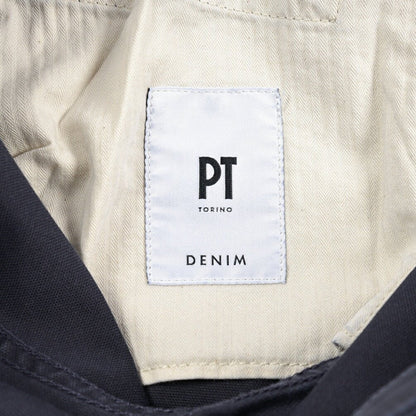 PT TORINO DENIM "REGGAE" リヨセル混コットン ストレッチテーパードパンツ ネイビー(0340) 31 | GUARDAROBA MILANO OFFICIAL STORE