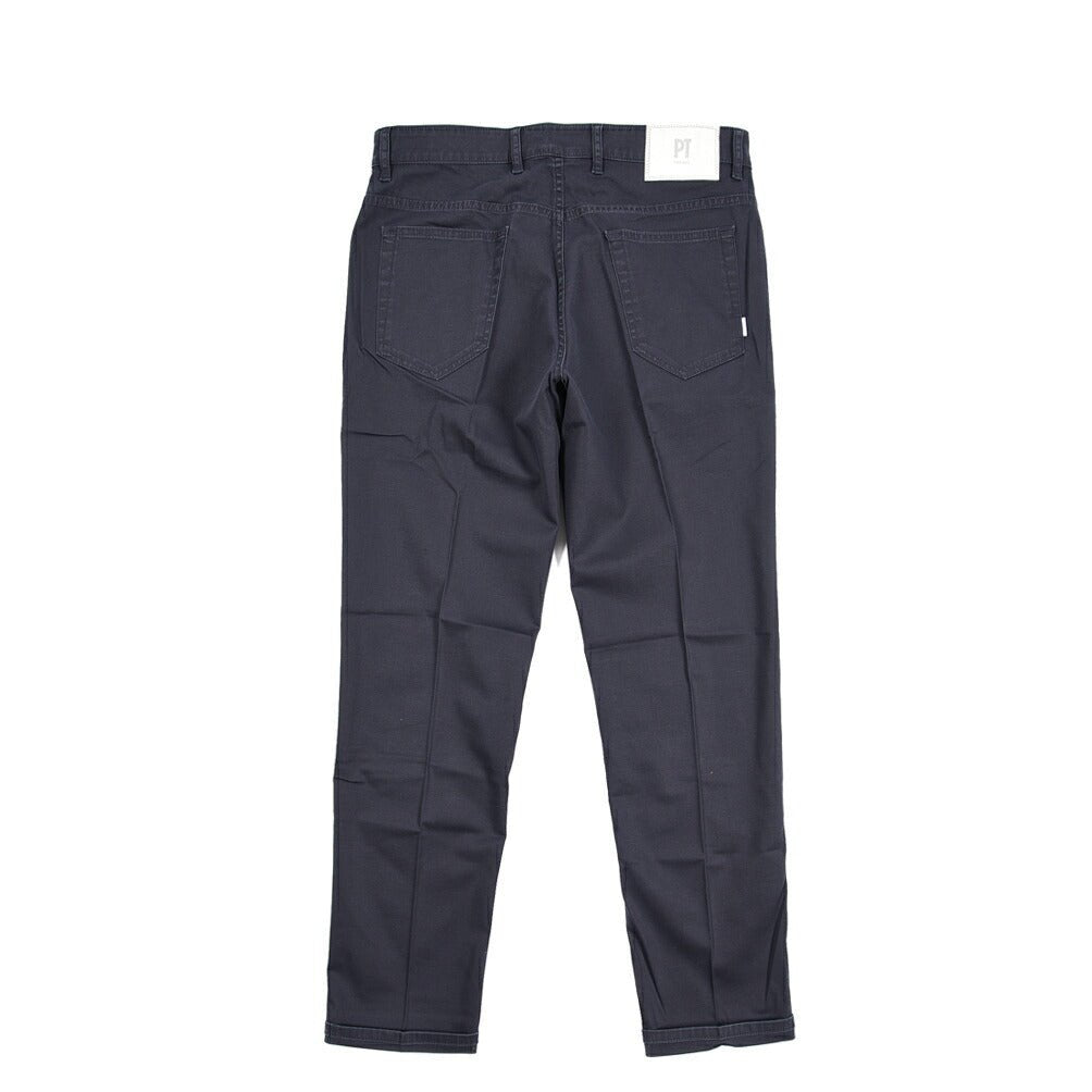 PT TORINO DENIM "REGGAE" リヨセル混コットン ストレッチテーパードパンツ ネイビー(0340) 31 | GUARDAROBA MILANO OFFICIAL STORE