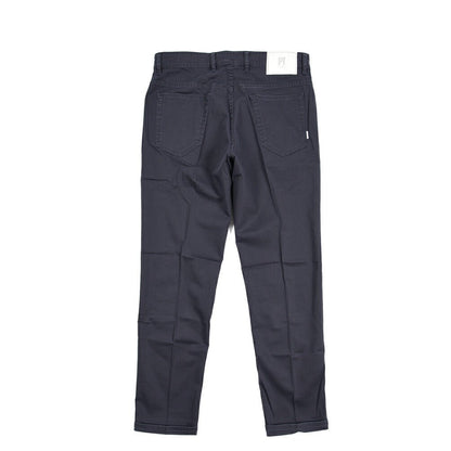 PT TORINO DENIM "REGGAE" リヨセル混コットン ストレッチテーパードパンツ ネイビー(0340) 31 | GUARDAROBA MILANO OFFICIAL STORE