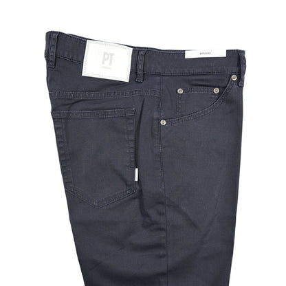 PT TORINO DENIM "REGGAE" リヨセル混コットン ストレッチテーパードパンツ ネイビー(0340) 31 | GUARDAROBA MILANO OFFICIAL STORE