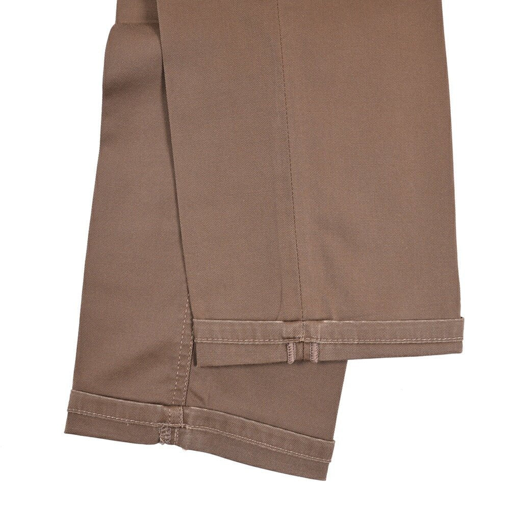 PT TORINO DENIM "REGGAE" リヨセル混コットン ストレッチテーパードパンツ ブラウン 30 | GUARDAROBA MILANO OFFICIAL STORE