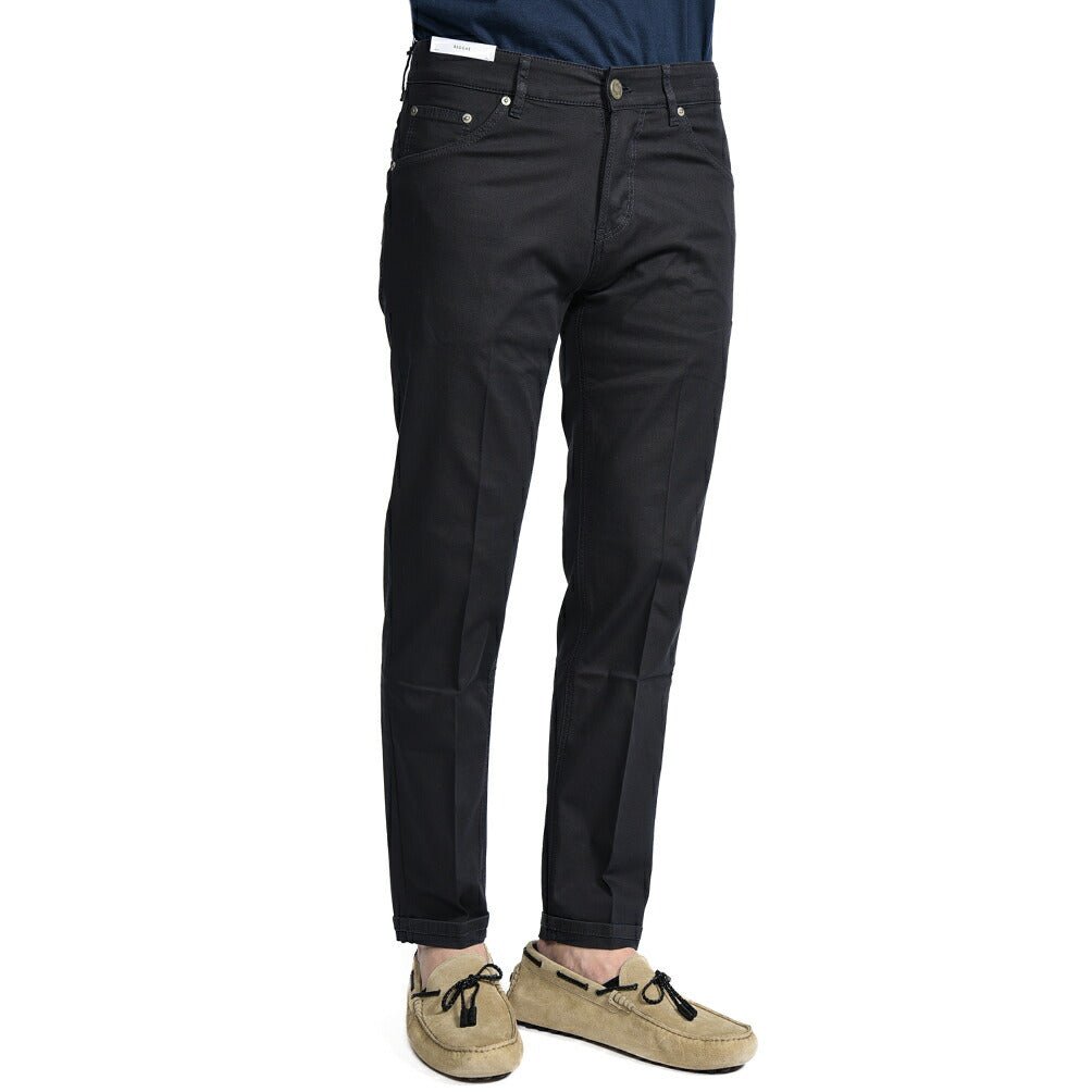 PT TORINO DENIM "REGGAE" リヨセル混コットン ストレッチテーパードパンツ ネイビー(0360) 31 | GUARDAROBA MILANO OFFICIAL STORE