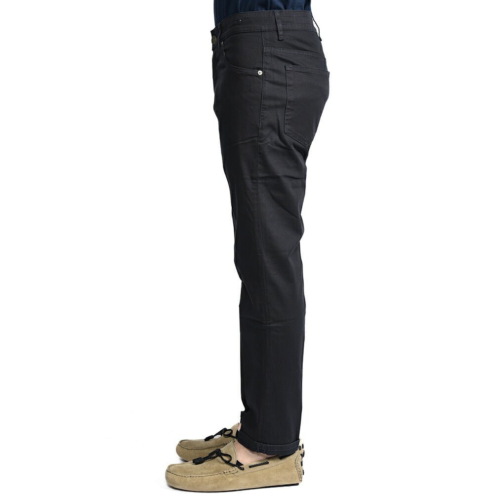 PT TORINO DENIM "REGGAE" リヨセル混コットン ストレッチテーパードパンツ ネイビー(0360) 31 | GUARDAROBA MILANO OFFICIAL STORE