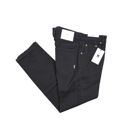 PT TORINO DENIM "REGGAE" リヨセル混コットン ストレッチテーパードパンツ ネイビー(0360) 31 | GUARDAROBA MILANO OFFICIAL STORE