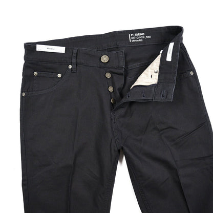 PT TORINO DENIM "REGGAE" リヨセル混コットン ストレッチテーパードパンツ ネイビー(0360) 31 | GUARDAROBA MILANO OFFICIAL STORE
