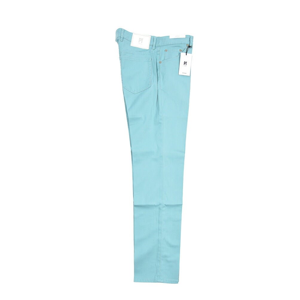 PT TORINO DENIM "REGGAE" リヨセル混コットンチノ ストレッチテーパードパンツ ライトグリーン 32 | GUARDAROBA MILANO OFFICIAL STORE