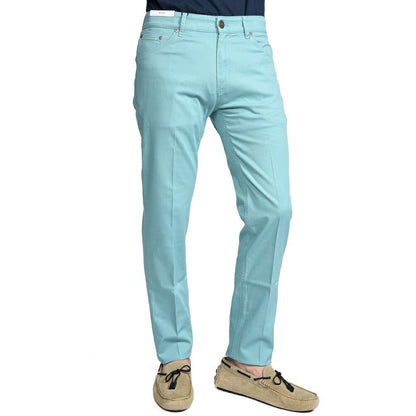 PT TORINO DENIM "REGGAE" リヨセル混コットンチノ ストレッチテーパードパンツ ライトグリーン 32 | GUARDAROBA MILANO OFFICIAL STORE