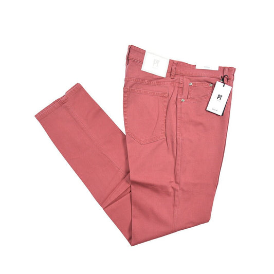 PT TORINO DENIM "REGGAE" リヨセル混コットンチノ ストレッチテーパードパンツ ピンク 34 | GUARDAROBA MILANO OFFICIAL STORE
