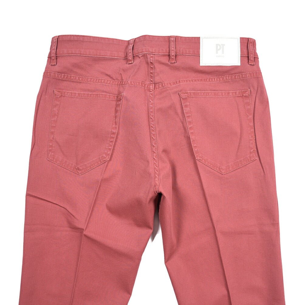 PT TORINO DENIM "REGGAE" リヨセル混コットンチノ ストレッチテーパードパンツ ピンク 34 | GUARDAROBA MILANO OFFICIAL STORE