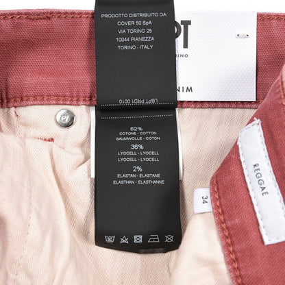 PT TORINO DENIM "REGGAE" リヨセル混コットンチノ ストレッチテーパードパンツ ピンク 34 | GUARDAROBA MILANO OFFICIAL STORE