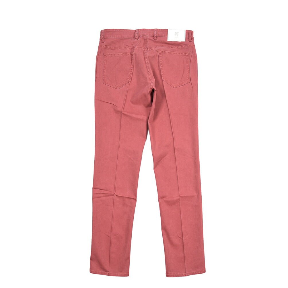 PT TORINO DENIM "REGGAE" リヨセル混コットンチノ ストレッチテーパードパンツ ピンク 34 | GUARDAROBA MILANO OFFICIAL STORE