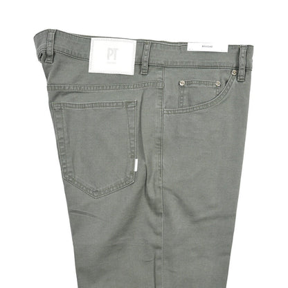 PT TORINO DENIM "REGGAE" リヨセル混コットンチノ ストレッチテーパードパンツ カーキグリーン 36 | GUARDAROBA MILANO OFFICIAL STORE
