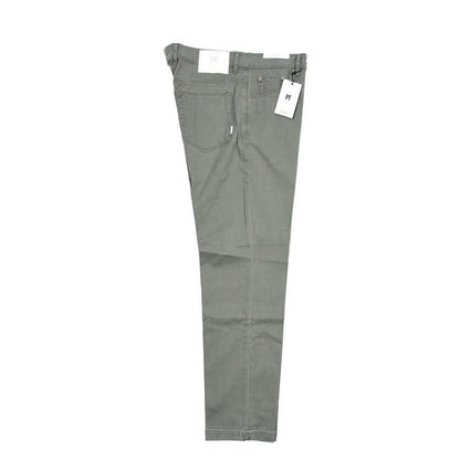 PT TORINO DENIM "REGGAE" リヨセル混コットンチノ ストレッチテーパードパンツ カーキグリーン 36 | GUARDAROBA MILANO OFFICIAL STORE