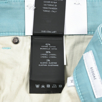 PT TORINO DENIM "REGGAE" リヨセル混コットンチノ ストレッチテーパードパンツ ライトグリーン 34 | GUARDAROBA MILANO OFFICIAL STORE