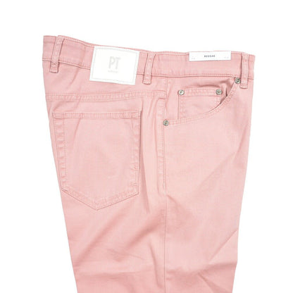 PT TORINO DENIM "REGGAE" リヨセル混コットンチノ ストレッチテーパードパンツ ピンク 36 | GUARDAROBA MILANO OFFICIAL STORE